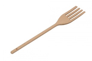Vidlička 30 cm frézovaná, kulaté držadlo